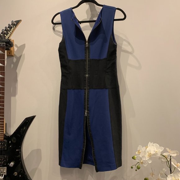 BCBG Max Azria Fitted Sheath Dress with 2 Way Back Zipper - Size 4 - Picture 8 of 11